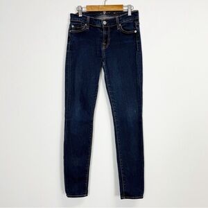 7 For All Mankind Jeans Womens 25 Blue The Skinny Stretch Denim